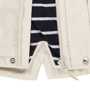 Parka goma repelente al agua con capucha tigre para bebé niño 