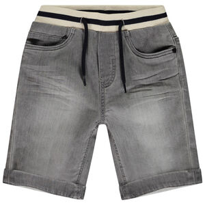 Bermuda efecto vaquero con cintura elástica fantasía para niño 