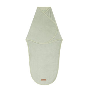 Manta de arrullar de felpa acanalada - verde 