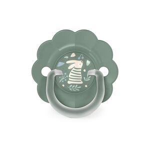 Chupete tetina fisiológica silicona SX PRO Wonder 6-18M decorado verde 
