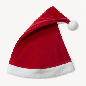 Bonnet de Père Noël en velours et sherpa pour bébé  Main Bonnet de Père Noël en velours et sherpa pour bébé