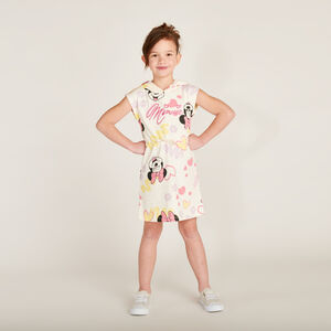 Vestido de manga corta con capucha de Minnie Disney para niña 