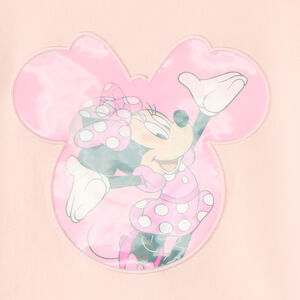 Camiseta de manga corta con volantes y estampado lenticular de Minnie Disney para niña 