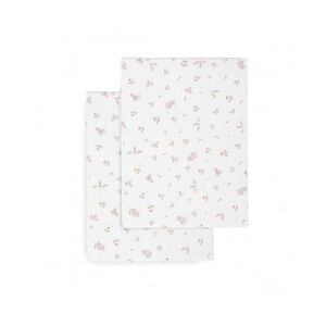 Pack 2 uds. sábana bajera minicuna Plumeti rosa 