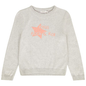 Pull uni printé Miss rock & roll pour fille Main Pull uni printé Miss rock & roll pour fille