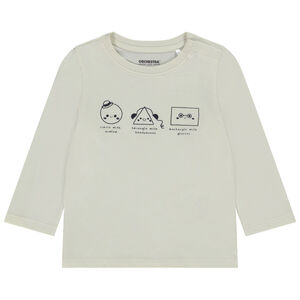 Camiseta de manga larga con estampado fantasía para bebé niño 