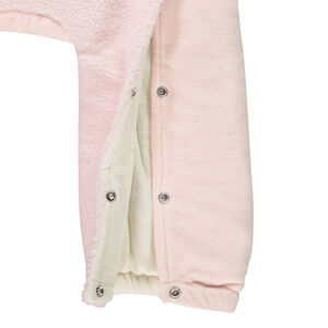 Pelele de terciopelo con diseño de conejo para bebé niña con acabados variados según la edad 