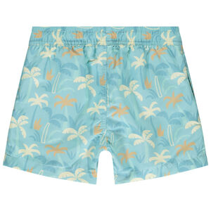 Bañador tipo short con estampado de palmeras niño 