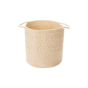 Panier de rangement en coton et lurex 