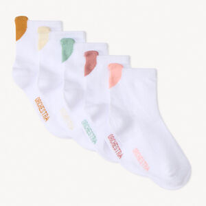 Pack de 5 pares de calcetines cortos con diseño de corazones para niña  Main Pack de 5 pares de calcetines cortos con diseño de corazones para niña