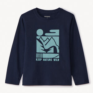 Camiseta de manga larga estampada para niño 