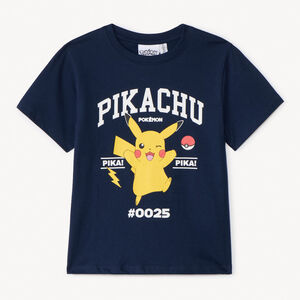 Camiseta de manga corta Pikachu Pokémon para niño 