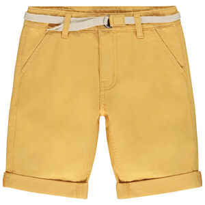 Bermuda ceñida de twill para niño 