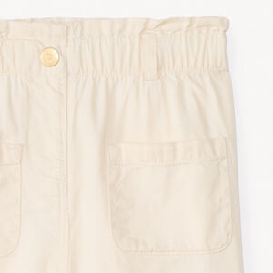 Pantalón de tela lisa niña bebé 