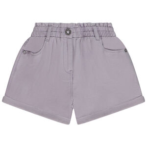 Short liso en tela armurada para niña  Main Short liso en tela armurada para niña