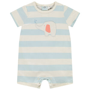 Mono a rayas con parche de elefante para bebé niño 