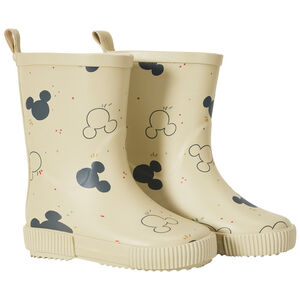 Botas de agua de goma con estampado de Mickey Disney para bebé niño 