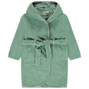 Bañador de felpa liso con capucha para niño 