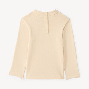 Tirante de cuello de camisa para niña con bordado de frutas. 