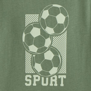 Camiseta de manga larga con estampado deportivo para niño 