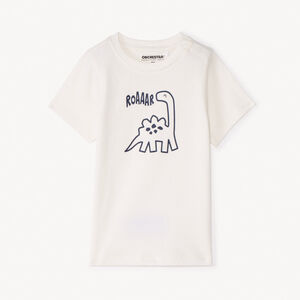 Camiseta de manga corta con estampado de animales para bebé niño 