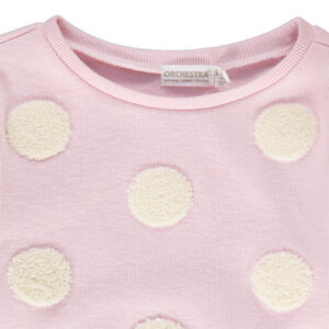Jersey de punto con relieve de fantasía niña 