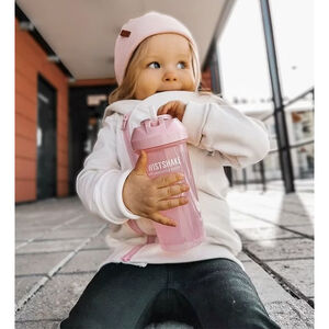 Vaso con pajita 360 ml 6 meses - Rosa pastel 