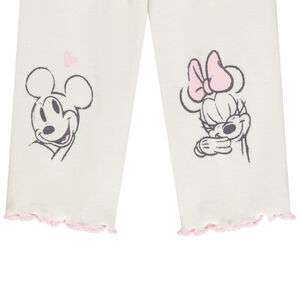 Caleçon de canalé con nudo Mickey & Minnie Disney para niña bebé 