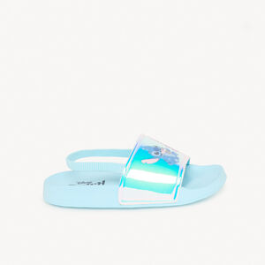 Claquetas iridiscentes Stitch y Angel de Disney para niña - con tira según la talla 