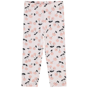 Corsario de punto de jersey con estampado fantasía para niña 