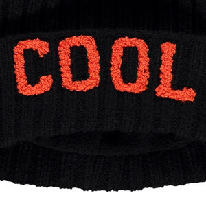 Gorro de punto acanalado y bordado Cool en bucles 3D para niño  Main Gorro de punto acanalado y bordado Cool en bucles 3D para niño