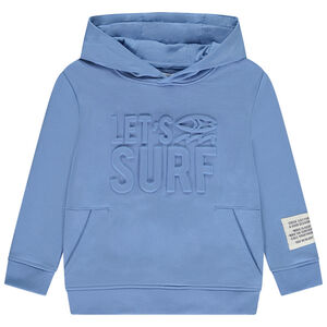 Sudadera con capucha de felpa con diseño para niño 