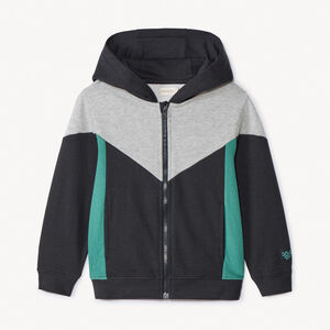 Gilet molleton à capuche avec empiècements pour garçon  Main Gilet molleton à capuche avec empiècements pour garçon