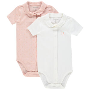 Pack de 2 bodies manga corta cuello Claudine Main Pack de 2 bodies manga corta cuello Claudine