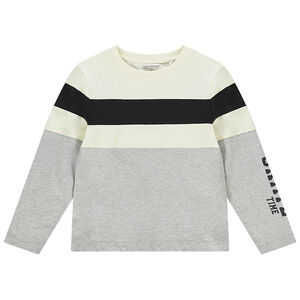 Camiseta manga larga color block Main Camiseta manga larga color block