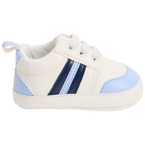 Zapatillas de bebé con bandas contrastantes 