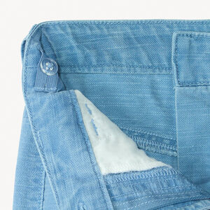 Pantalón recto amplio efecto jeans niña 
