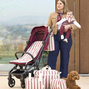 Neceser Stripe - Granate 