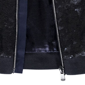 Chaqueta bomber de fiesta con lentejuelas y forro de satén para niña  Main Chaqueta bomber de fiesta con lentejuelas y forro de satén para niña