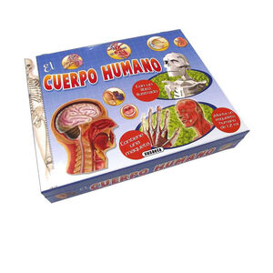 El cuerpo humano maletín con libro y maqueta esqueleto humano +6 años 