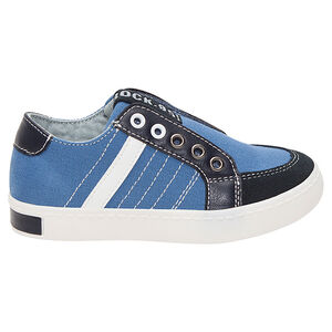 Zapatillas bajas de tela sin cordones  