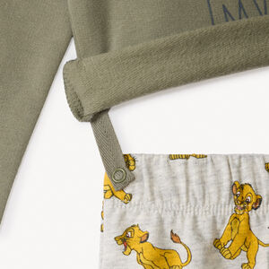 Conjunto pijama 2 piezas de felpa El Rey León Disney para bebé niño con acabados según la edad 