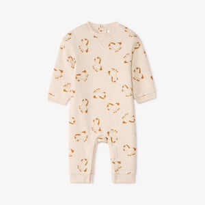 Monosuit de felpa con estampado de caballos para bebé niño 