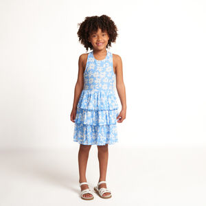 Vestido sin mangas estampado floral para niña  Main Vestido sin mangas estampado floral para niña