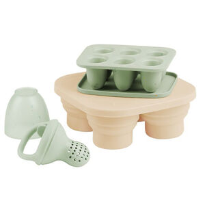 Set de contenants silicone & Grignoteuse 
