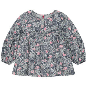 Túnica de manga larga con estampado de flores para niña  Main Túnica de manga larga con estampado de flores para niña