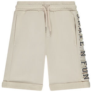 Bermudas de felpa fantasía con estampado en relieve para niño 