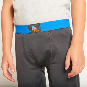 Calzoncillo de esquí gris liso para niño 