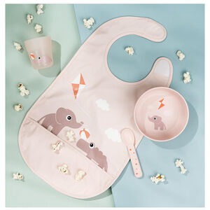 Babero cierre velcro Playground rosa 