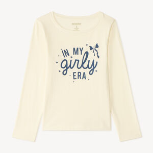 Camiseta de manga larga para niña con estampado fantasía 